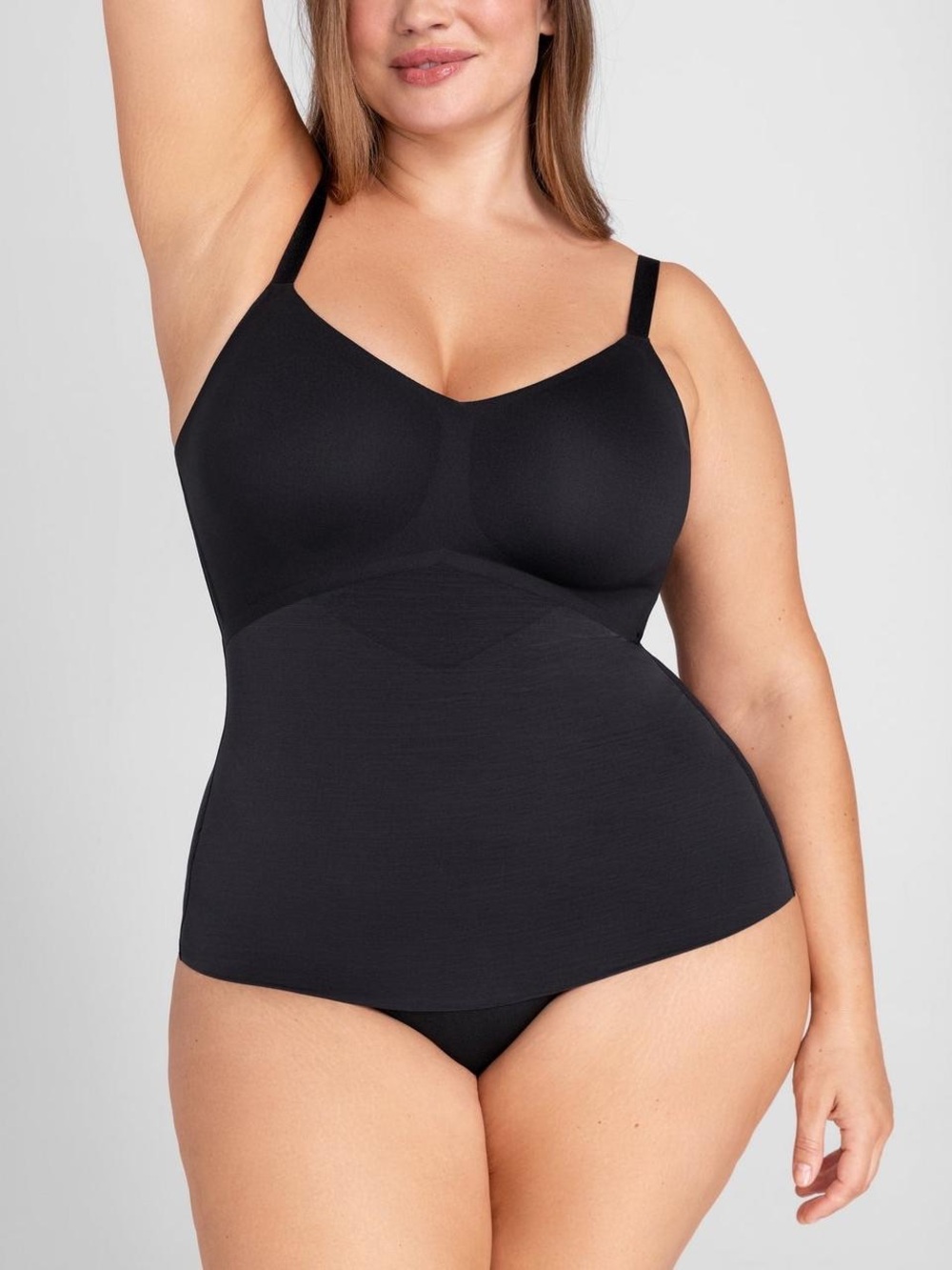 EUC Honeylove Plus Size Liftwear Cami Shape-wear Tank in Black Vamp